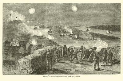 Grants transporterer som kjører batteriene, april 1863 av American School