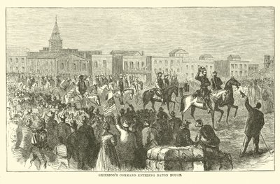 Griersons kommando inn i Baton Rouge, april 1863 av American School