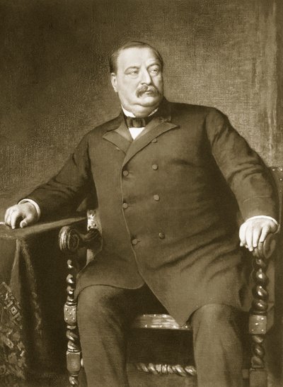 Grover Cleveland, 22. og 24. president i USA, pub. 1901 (fotogravyr) av American School