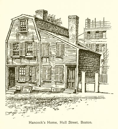 Hancocks Home, Hull Street, Boston av American School