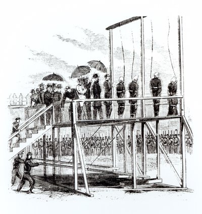 Henging av Lincoln-attentatsammensvorne, 7. juli 1865 av American School
