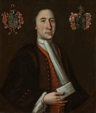 Henry Gibbs, ca. 1721 (olje på lerret) av American School