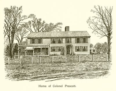 Hjemmet til oberst Prescott, Bunker Hill av American School