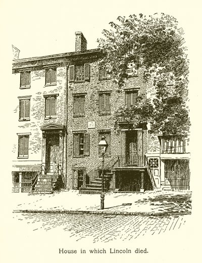 Huset der Lincoln døde, Abraham Lincoln av American School
