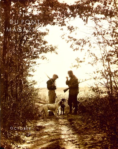 Hunters, forside av DuPont Magazine, oktober 1930 av American School