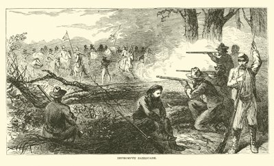 Improvisert barrikade, juli 1863 av American School