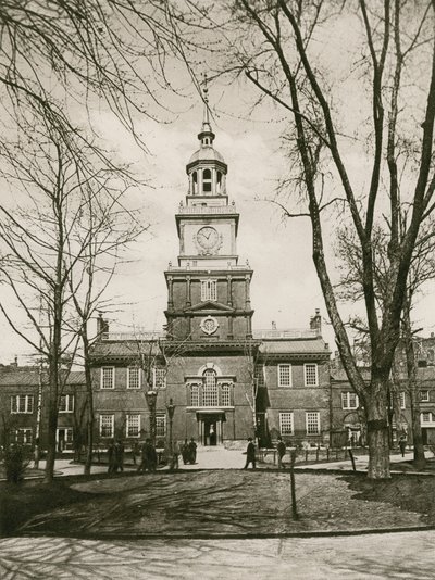 Independence Hall, Philadelphia (fotogravyr) av American School