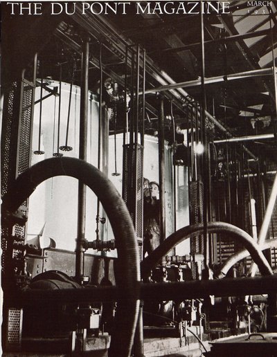 Industrianlegg, forside av DuPont Magazine, mars 1931 av American School