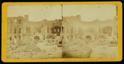 Interiøret i Fort Sumter av American School