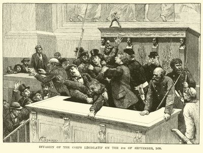 Invasjon av Corps Legislatif 4. september 1870 av American School