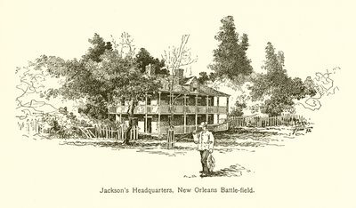 Jacksons hovedkvarter, slagmarken i New Orleans av American School