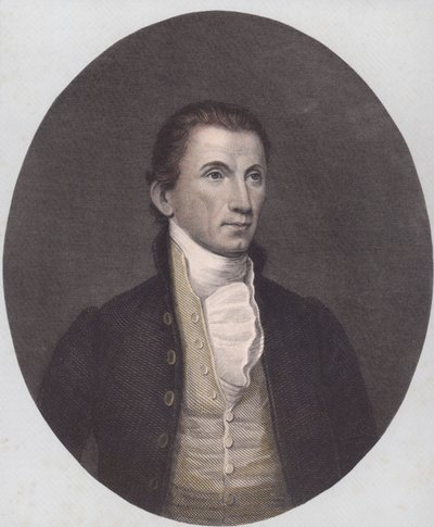James Monroe (farget gravering) av American School