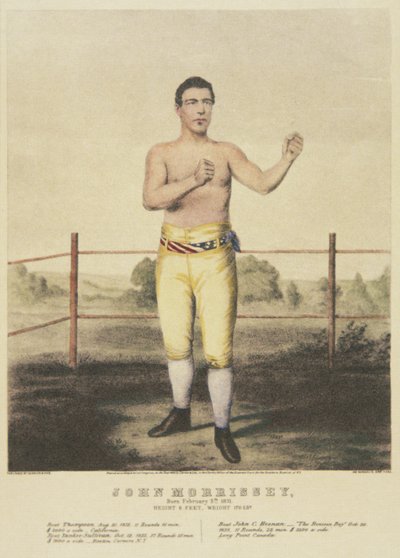 John Morrissey, fra et moderne trykk (farge litho) av American School