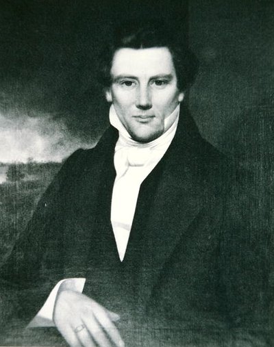 Joseph Smith (1805-44) profet grunnlegger av mormonreligionen i USA (litho) av American School
