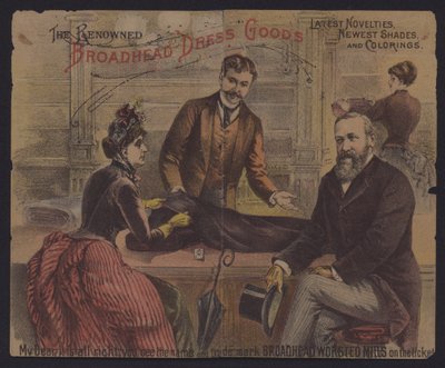 Julia og president Ulysses S Grant (fargelitografi) av American School