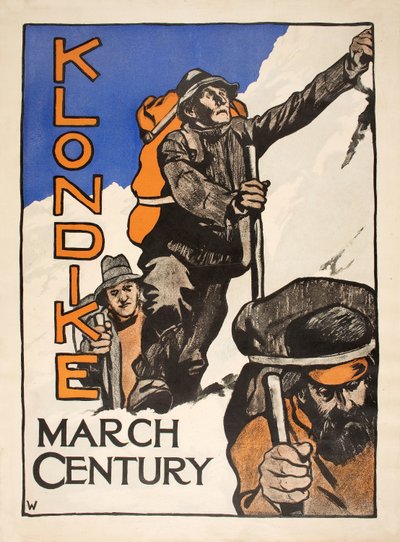 "Klondike" fra Century Magazine, mars 1898, av American School