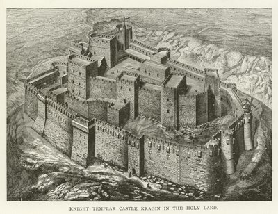 Knight Templar Castle Kragin i det hellige land av American School