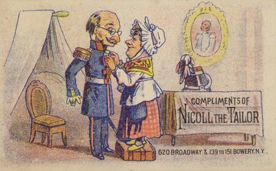 Lady Dressing Soldier av American School