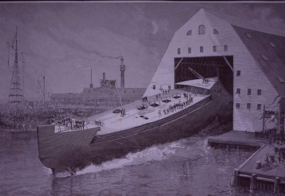 Lansering av USS Maine, åtte år før den ble senket av American School