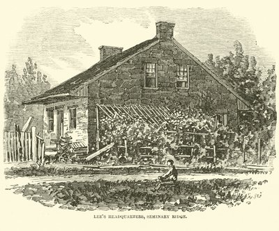 Lees hovedkvarter, Seminary Ridge, juli 1863 av American School