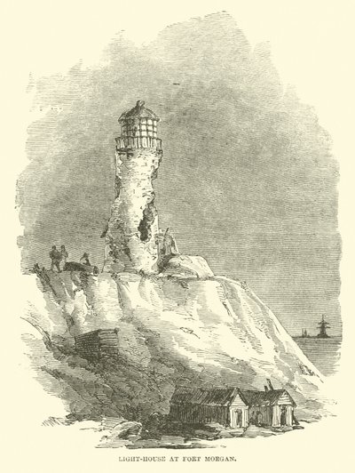 Fyr i Fort Morgan, august 1864 av American School