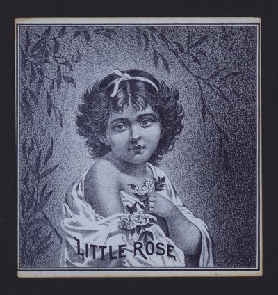 Little Rose, sigaretikett (litho) av American School