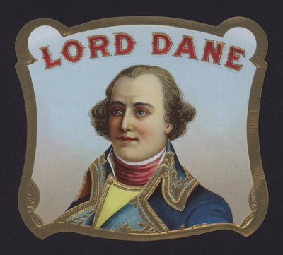 Lord Dane, sigaretikett (chromolitho) av American School