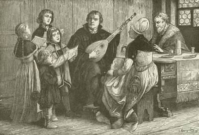 Luther midt i familien hans av American School
