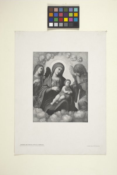 Madonna And Child In Glory (blekk) av American School
