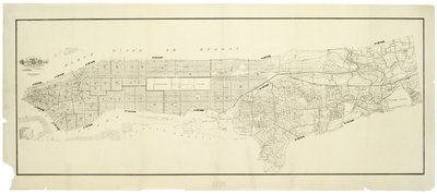 Kart over byen New York, laget under ledelse av kommisjonærene for Metropolitan Fire Department, som viser plasseringen av bygninger i besittelse og bruk av Metropolitan Fire Department og Metropolitan Police Department av American School