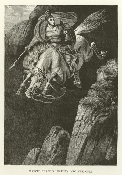 Marcus Curtius hopper inn i Gulfen av American School