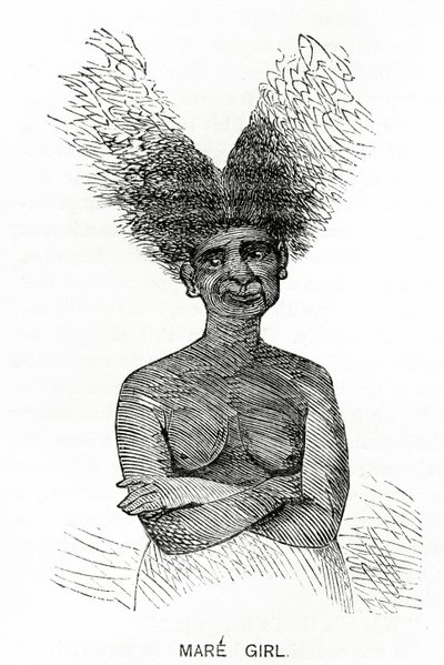 Mare Girl, illustrasjon fra Appletons Journal, 4. mai 1872 av American School