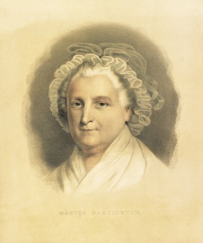 Martha Washington, pub. 1857 av American School