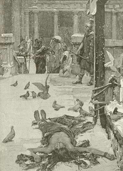 Martyrdom of St Eulalia, fra maleriet av JW Waterhouse av American School