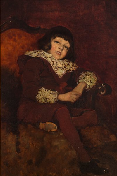 Master Mavor (olje på lerret) av American School
