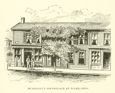 McKinleys fødested i Niles, Ohio av American School