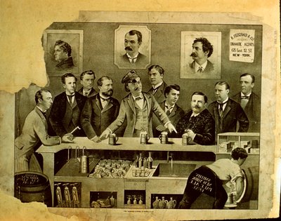 Menn på en bar av American School
