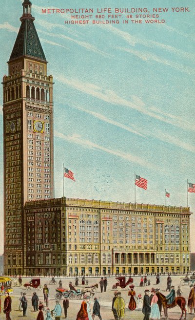 Metropolitan Life Building, New York, ca. 1909-13 av American School