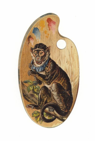 Monkey på malingspalett av American School