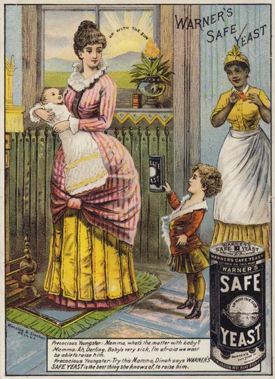 Mamma Cradling Baby av American School