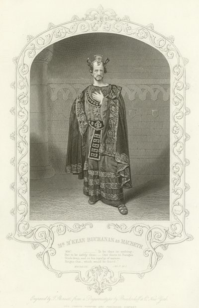 Mr MKean Buchanan som Macbeth, Act III, scene i av American School
