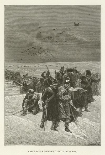 Napoleons trekker seg tilbake fra Moskva av American School