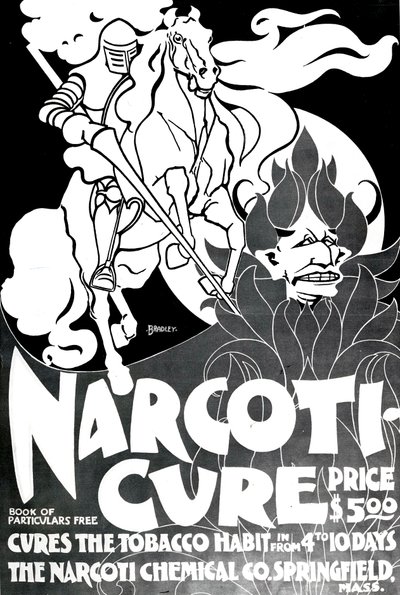 Narcotui-Cure, designet av William H. Bradley, 1895 av American School