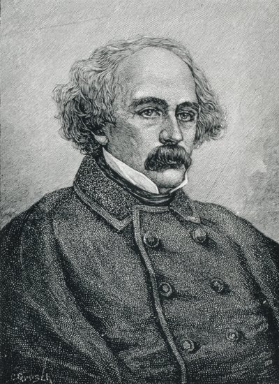 Nathaniel Hawthorne (1804-1864) amerikansk forfatter av American School