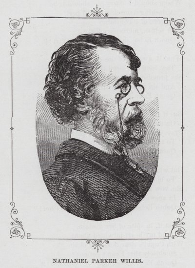 Nathaniel Parker Willis (gravering) av American School