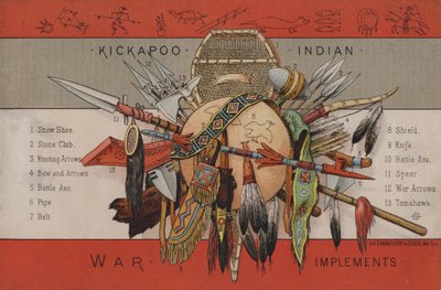 Indianske krigsredskaper av American School