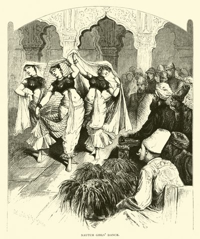 Nautch jenter danser av American School