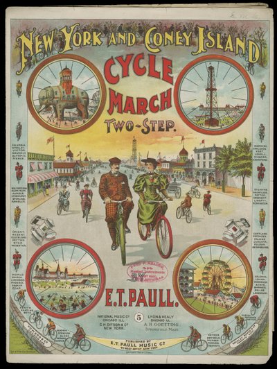 New York og Coney Island Cycle March av American School