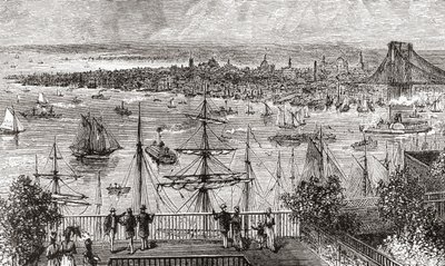 New York på 1800-tallet av American School