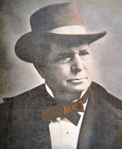 Oliver Fisher Winchester (1810-80) (farget bilde) av American School